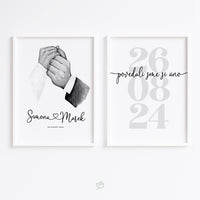 Svadobný deň / Sada 2 obrázkov