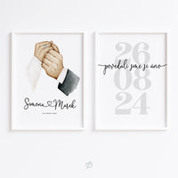 Svadobný deň / Sada 2 obrázkov