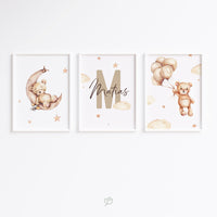 Mackovia | Sada 3 obrázkov - písmenká