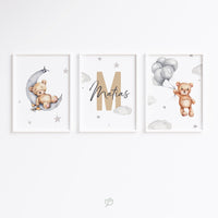 Mackovia | Sada 3 obrázkov - písmenká