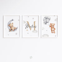 Mackovia | Sada 3 obrázkov - písmenká